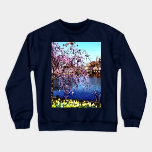 Newark NJ - Branch Brook Park in Spring Crewneck Sweatshirt